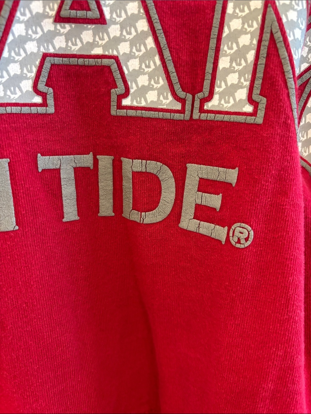 Alabama Spirit Jersey Red Long Sleeve Elephant Logo Roll Tide Shirt - Picture 6 of 7